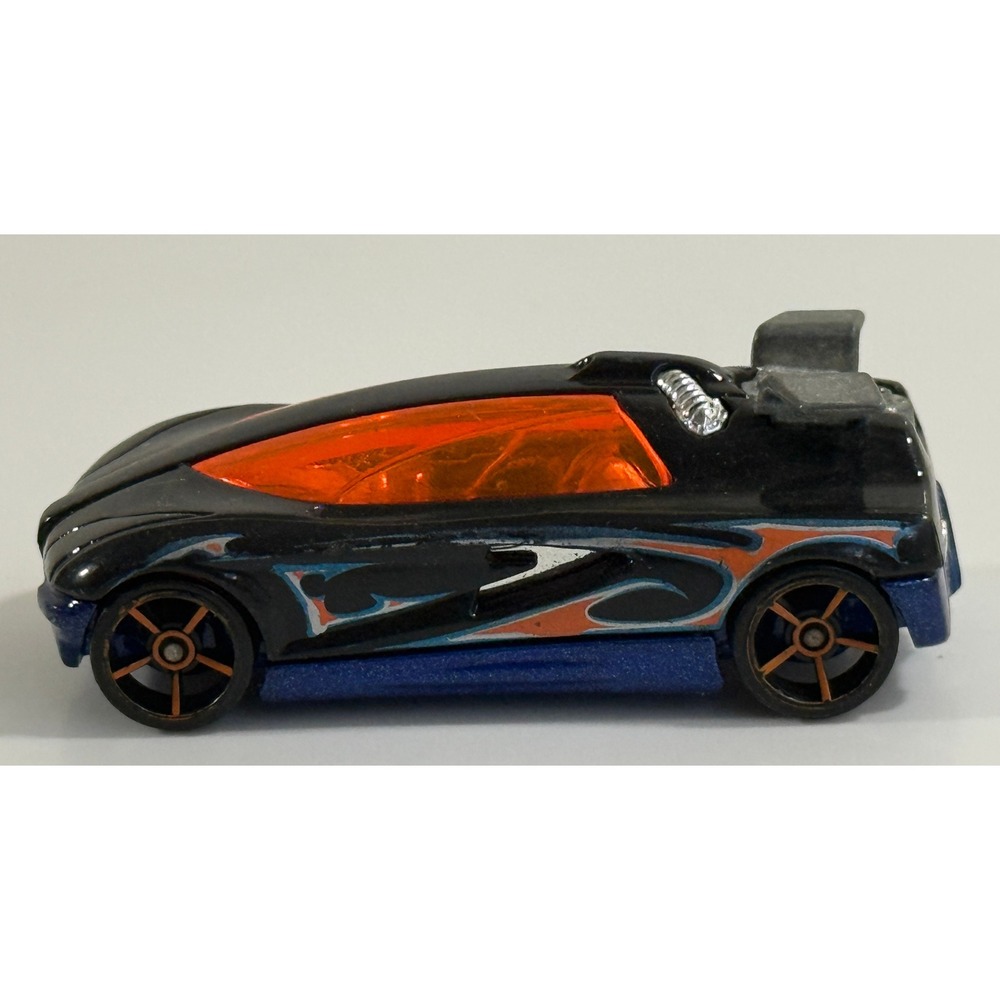 Hot Wheels Octainium Toy Car Kids 1:64 Black Blue Orange Flame Diecast Racer